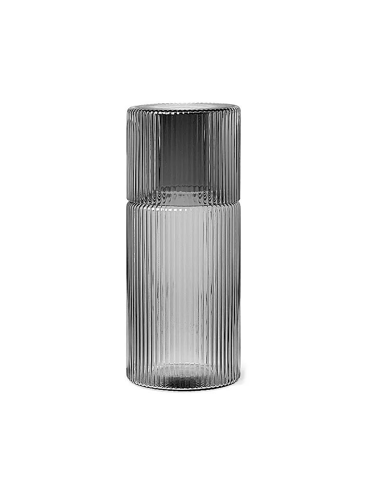 FERM LIVING | Set de carafes Ripple Small Smoked Grey | 