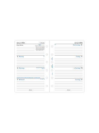 FILOFAX | Recharge d'agenda Pocket Semaine 2026 Allemand