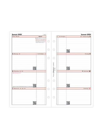 FILOFAX | Recharge d'agenda Semaine Allemand Personal 2026