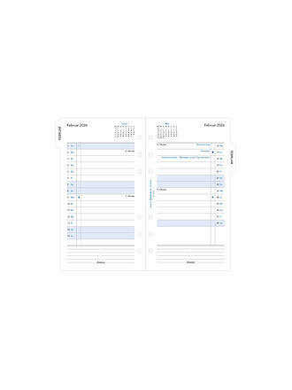 FILOFAX | Recharge d'agenda mensuelle Allemand Personal 2026