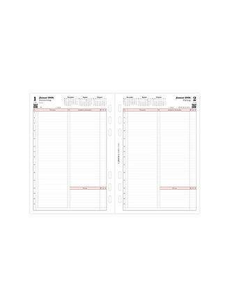 FILOFAX | Recharge d'agenda Jour Professional allemand A5 2026