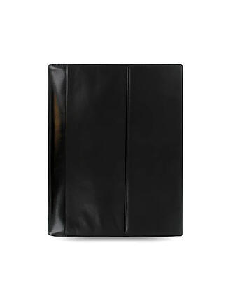 FILOFAX | Classeur A4 en cuir nappa avec fermeture éclair et anneaux amovibles Noir