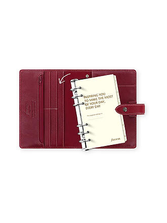 FILOFAX | Malden Organiseur Personnel - Modulable Bordeaux
