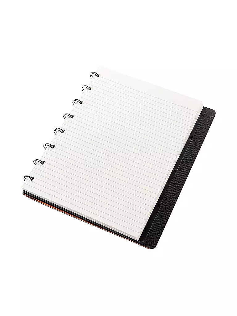 FILOFAX | Carnet rechargeable A5 SAFFIANO MÉTALLIQUE Or Rose |