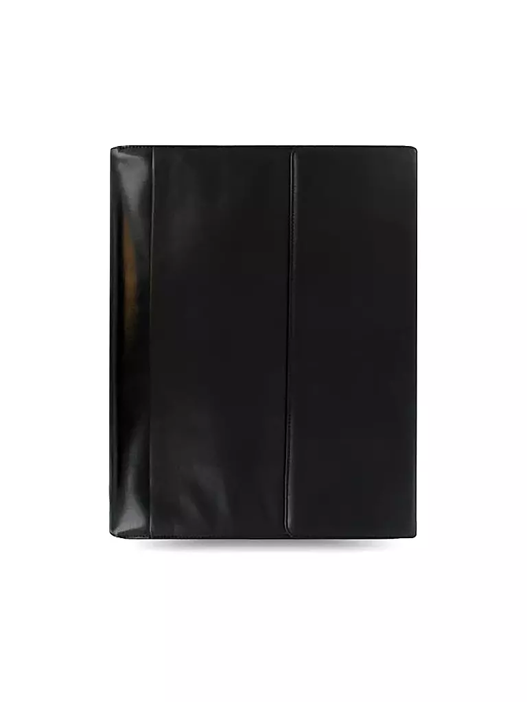 FILOFAX | Classeur A4 en cuir nappa avec fermeture éclair et anneaux amovibles Noir | Noir