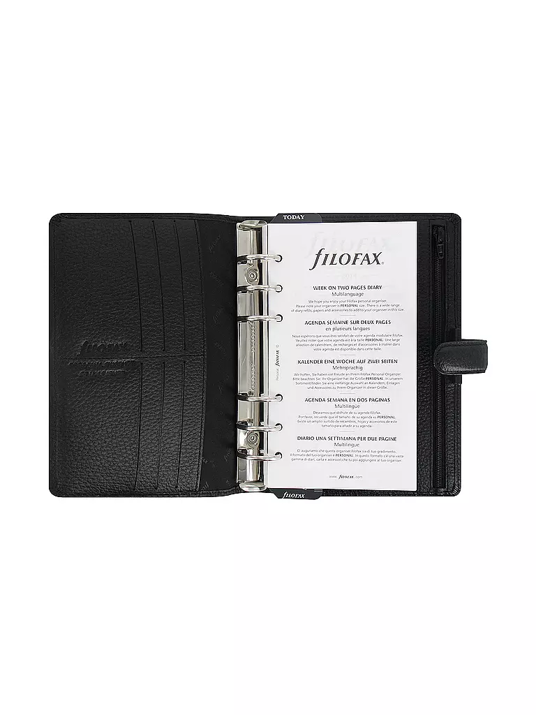 FILOFAX | Filofax Finsbury Organiseur Personal Noir | Noir