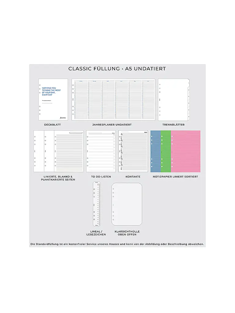 FILOFAX | Organiseur A5 The Original Dark Aqua | 