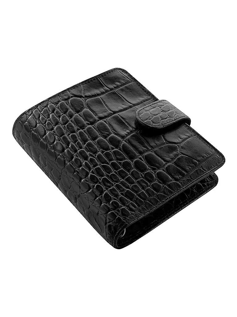 FILOFAX | Organiseur de poche Classic Croc Ebony | Noir