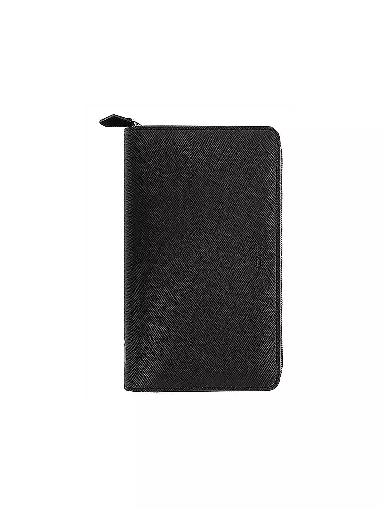FILOFAX | Organiseur personnel compact Saffiano zippé noir 2021 | schwarz