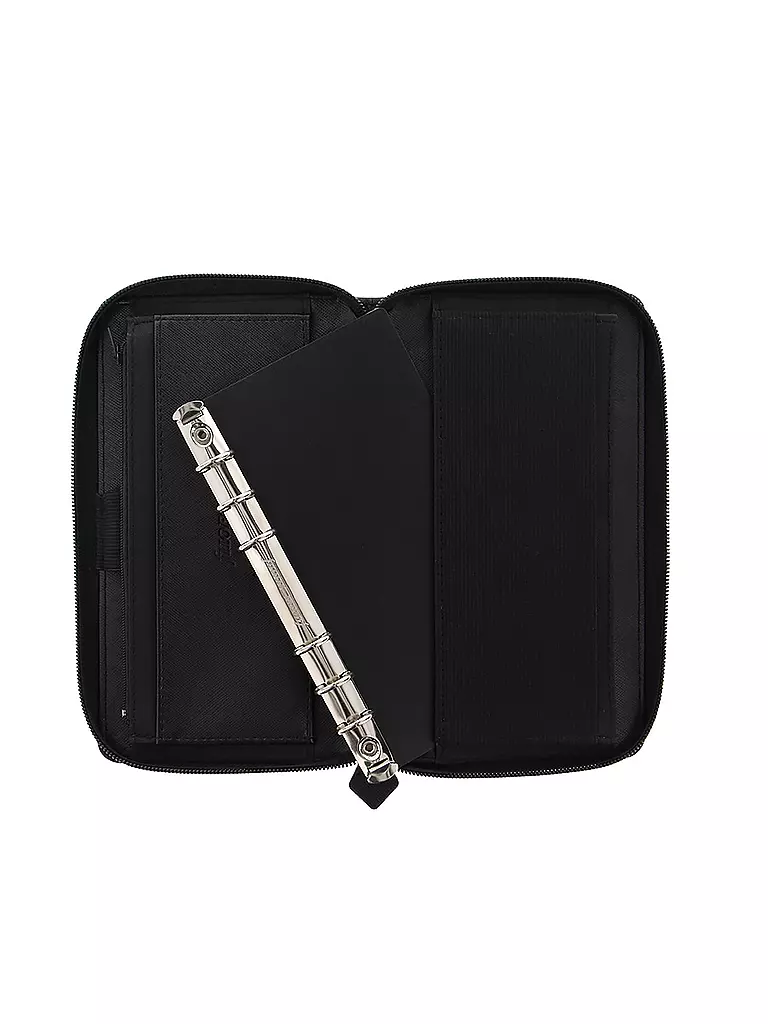 FILOFAX | Organiseur personnel compact Saffiano zippé noir 2021 | schwarz