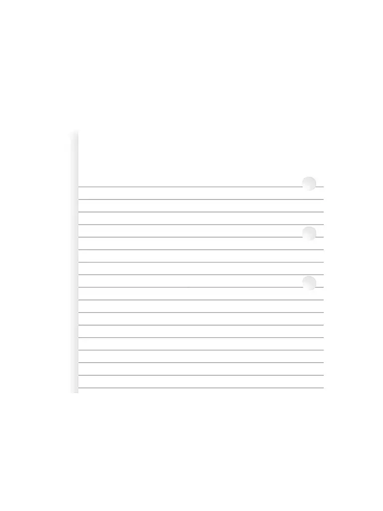 FILOFAX | Papier à notes blanc ligné - Personal | weiss