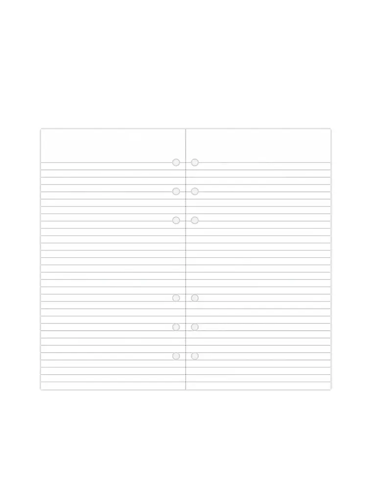 FILOFAX | Papier à notes blanc ligné - Personal | weiss