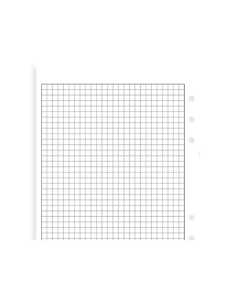 FILOFAX | Papier à notes blanc quadrillé - A5 | 