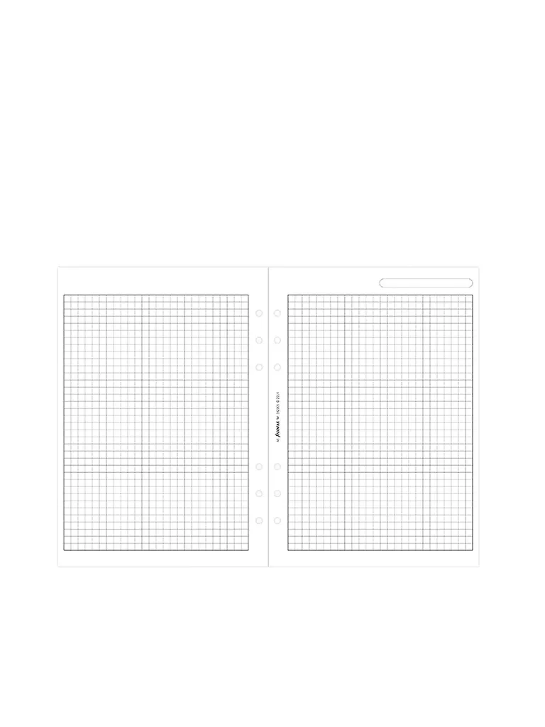 FILOFAX | Papier à notes blanc quadrillé - A5 | 