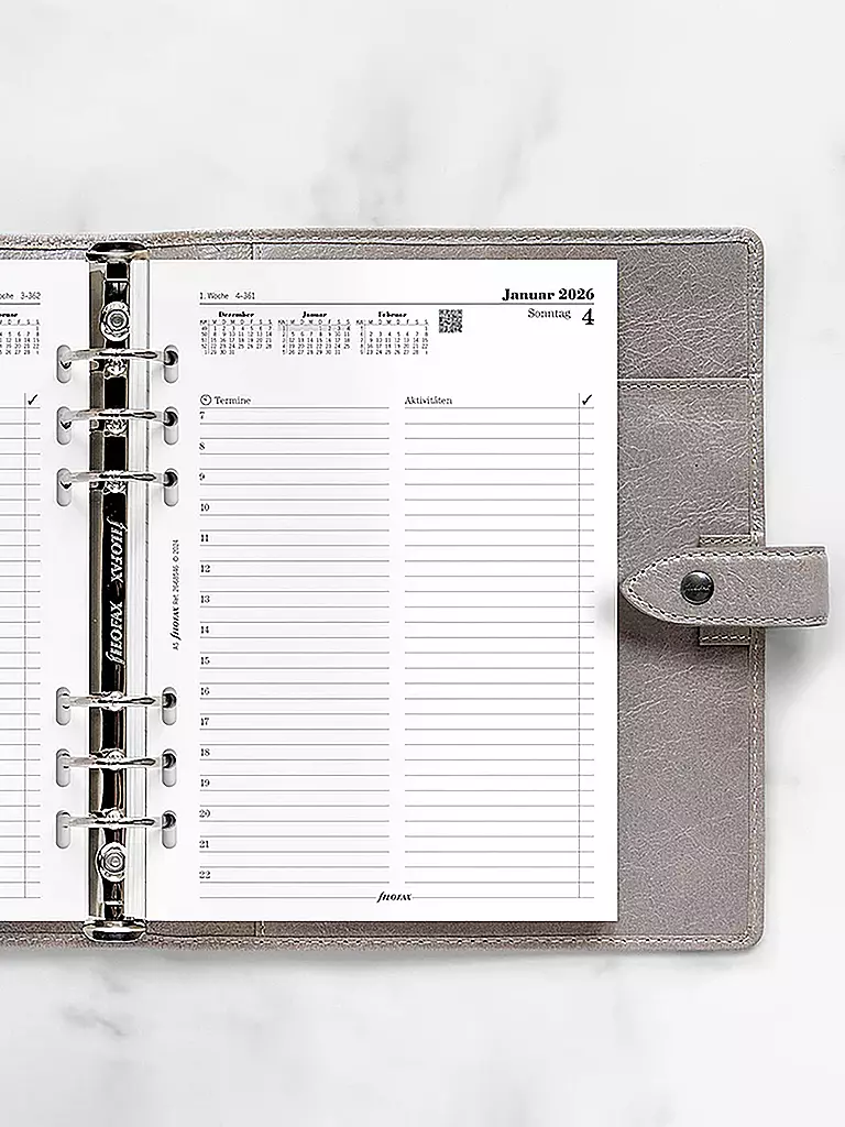 FILOFAX | Recharge d'agenda Jour en allemand A5 Multifit 2026 | 