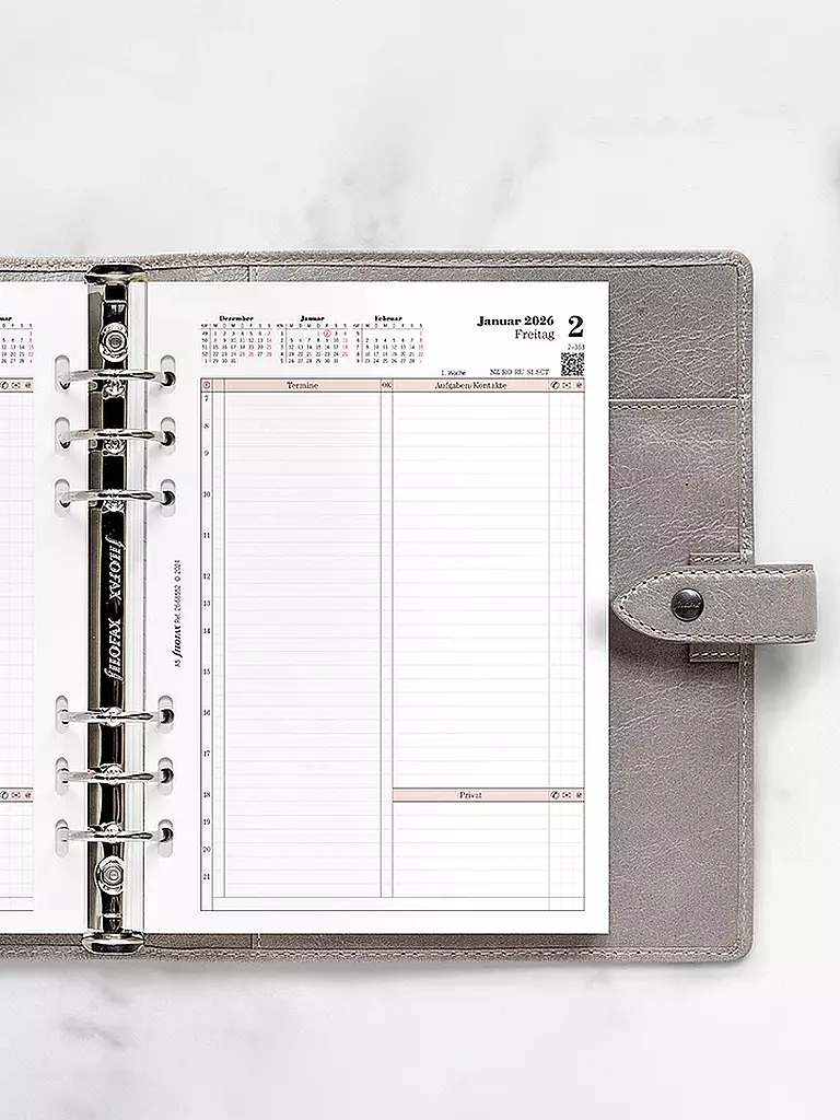 FILOFAX | Recharge d'agenda Jour Professional allemand A5 2026 | 