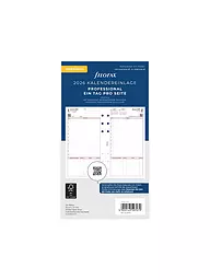 FILOFAX | Recharge d'agenda Journalier Professionnel Allemand Personal 2026 | Blanc