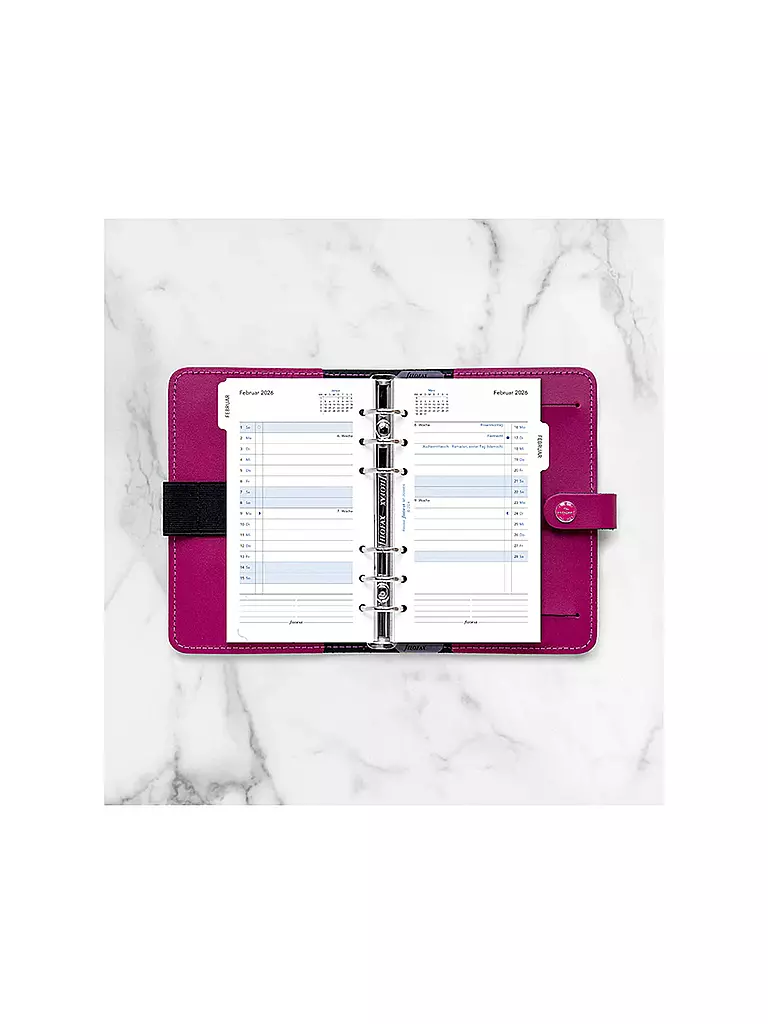 FILOFAX | Recharge d'agenda mensuelle Allemand Personal 2026 | 