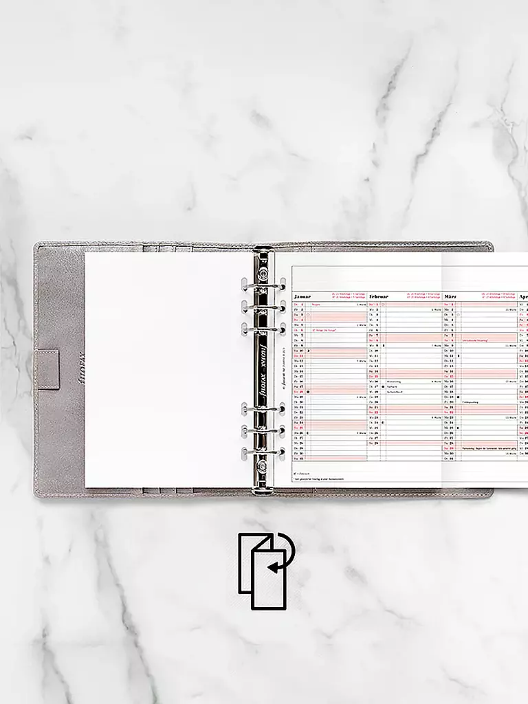 FILOFAX | Recharge d'agenda Planificateur annuel allemand A5 2026 | 
