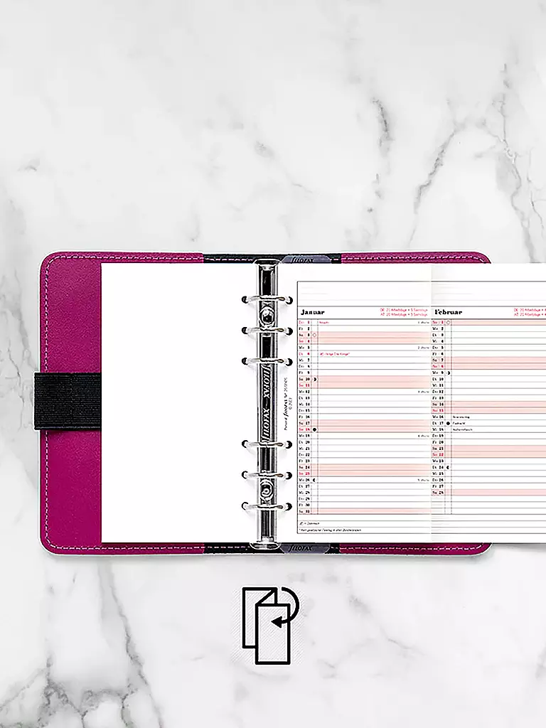 FILOFAX | Recharge d'agenda Planificateur annuel Allemand Personal 2026 | 