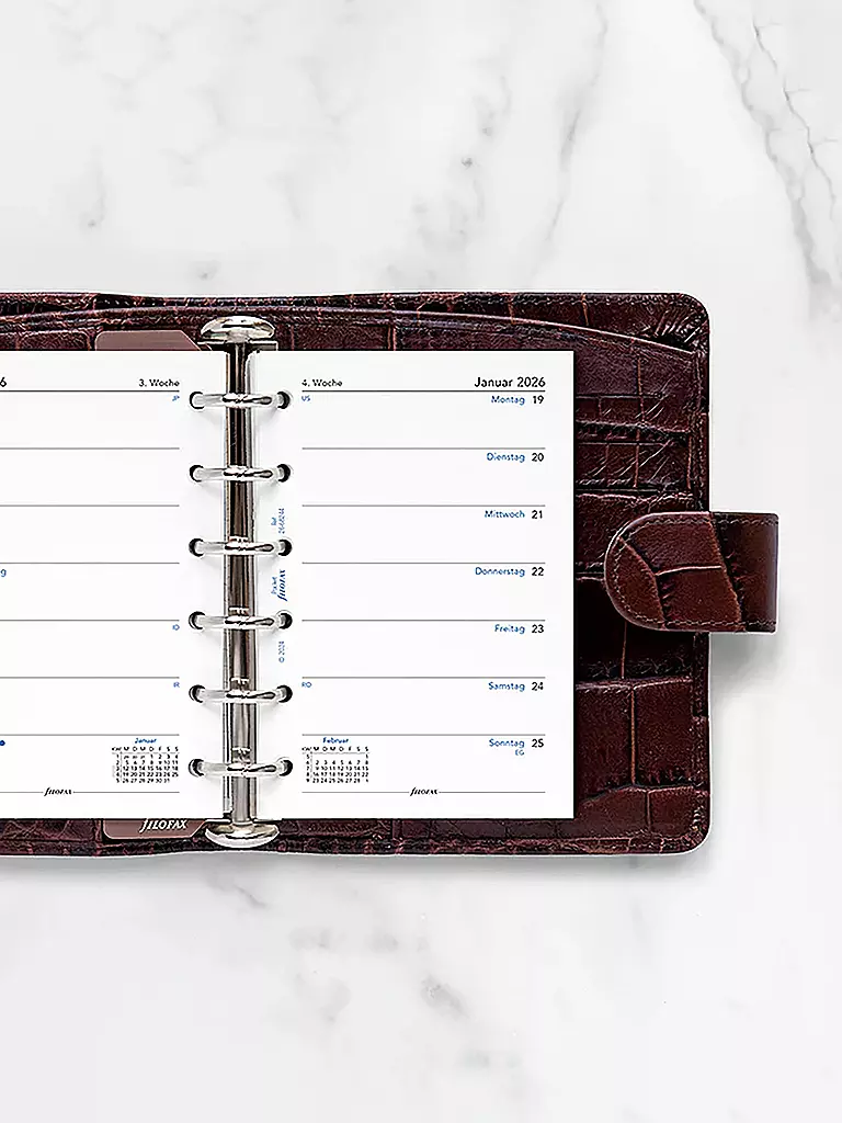 FILOFAX | Recharge d'agenda Pocket Semaine 2026 Allemand | 