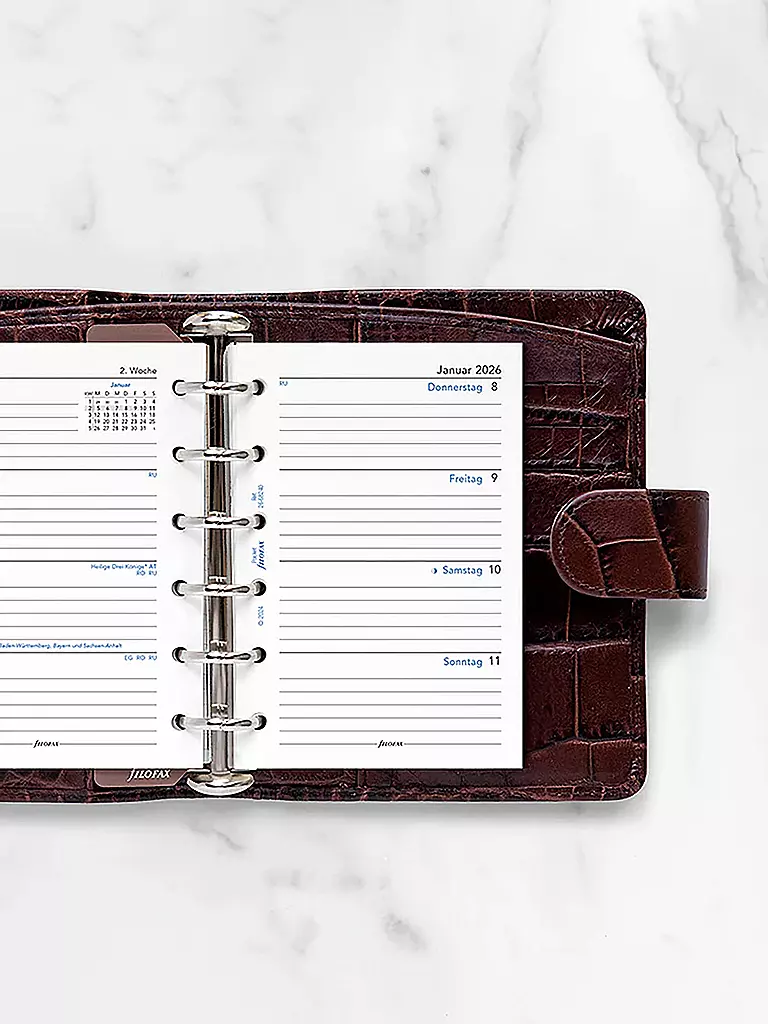FILOFAX | Recharge d'agenda Pocket Semaine 2026 Allemand | 