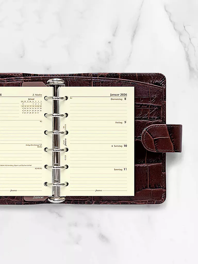 FILOFAX | Recharge d'agenda Pocket Semaine 2026 Allemand | 