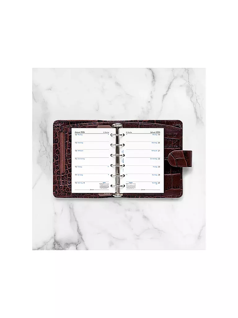 FILOFAX | Recharge d'agenda Pocket Semaine 2026 Allemand | 