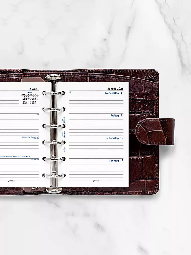 FILOFAX | Recharge d'agenda Pocket Semaine 2026 Allemand | 