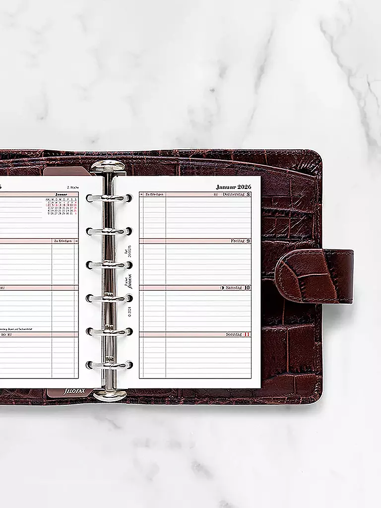 FILOFAX | Recharge d'agenda Professional Pocket Semaine Allemand 2026 | 