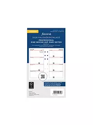 FILOFAX | Recharge d'agenda Semaine Allemand Personal 2026 | Blanc