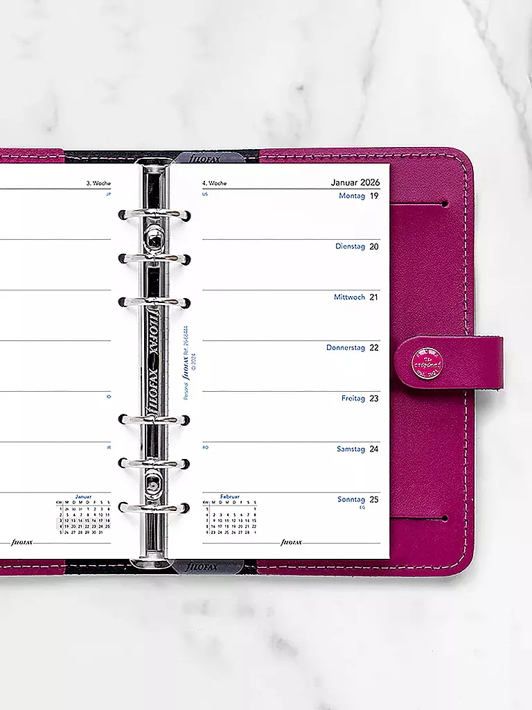 FILOFAX | Recharge d'agenda Semaine Allemand Personal 2026 | 