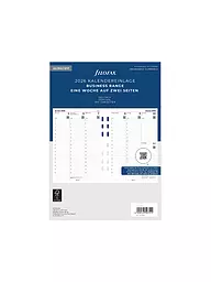 FILOFAX | Recharge de calendrier semaine allemand A5 Multifit 2026 | Blanc