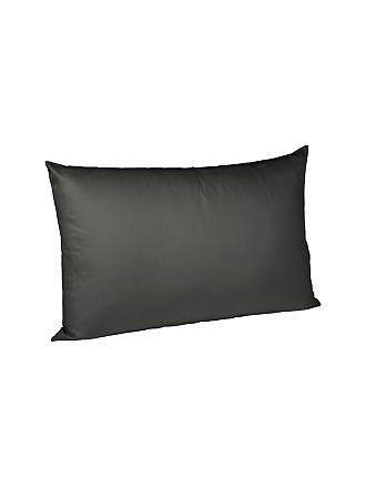 FLEURESSE | Taie d'oreiller en satin "Royal Uni" lot de 2 40x40cm (Anthracite)