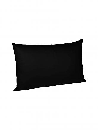 FLEURESSE | Housse de coussin en satin "Royal Uni" lot de 2 40x60cm (Noir)