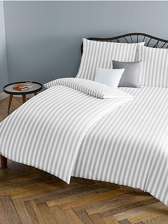 FLEURESSE | Linge de lit en damas Melk 70x90cm / 140x200cm Blanc