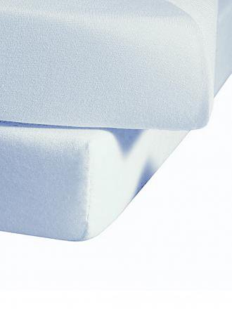 FLEURESSE | Drap-housse en jersey 180x200cm (Bleu clair)