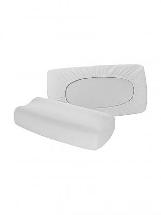 FLEURESSE | Housse de coussin en jersey "Vital Comfort" 40x60cm (Argent)