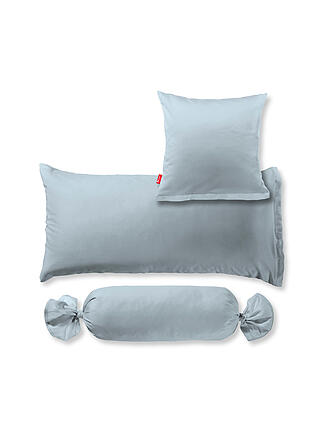 FLEURESSE | Taie d'oreiller en satin Royal Uni lot de 2 40x80cm Bleu perle