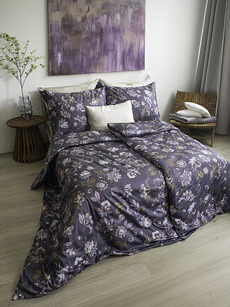FLEURESSE | Parure de lit en satin MODERN GARDEN 70x90cm/140x200cm Mauve