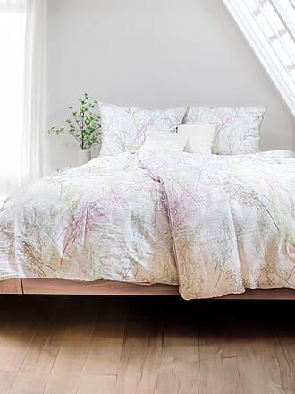 FLEURESSE | Linge de lit en satin MODERN GARDEN 70x90cm / 140x200cm Romarin