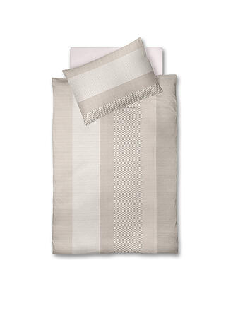 FLEURESSE | Linge de lit en satin MODERN CLASSIC 70x90cm / 140x200cm Sandstone