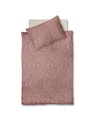 FLEURESSE | Parure de lit en flanelle LECH 70x90cm/140x200cm Rouge bordeaux