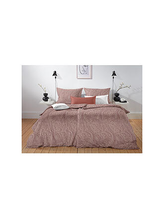 FLEURESSE | Parure de lit en flanelle LECH 70x90cm/140x200cm Rouge bordeaux