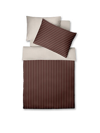 FLEURESSE | Parure de lit en satin MODERN CLASSIC 70x90cm/140x220cm Hazel Dust