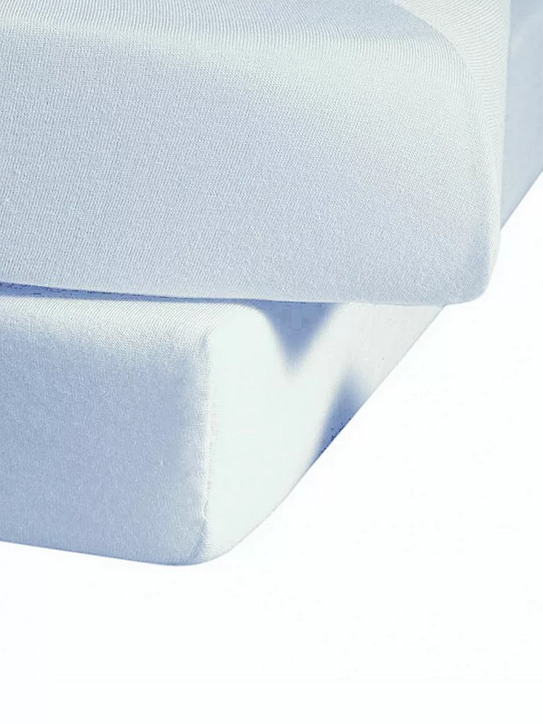FLEURESSE | Drap-housse en jersey 150x200cm (Bleu clair) | hellblau