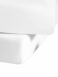 FLEURESSE | Drap-housse en jersey 180x200cm (Blanc) | Blanc