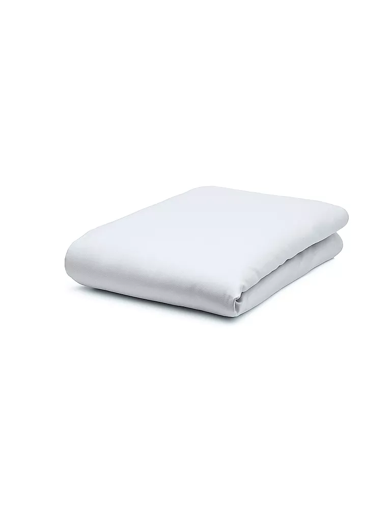 FLEURESSE | Drap-housse en satin Royal Uni 180x200cm Argent | silber