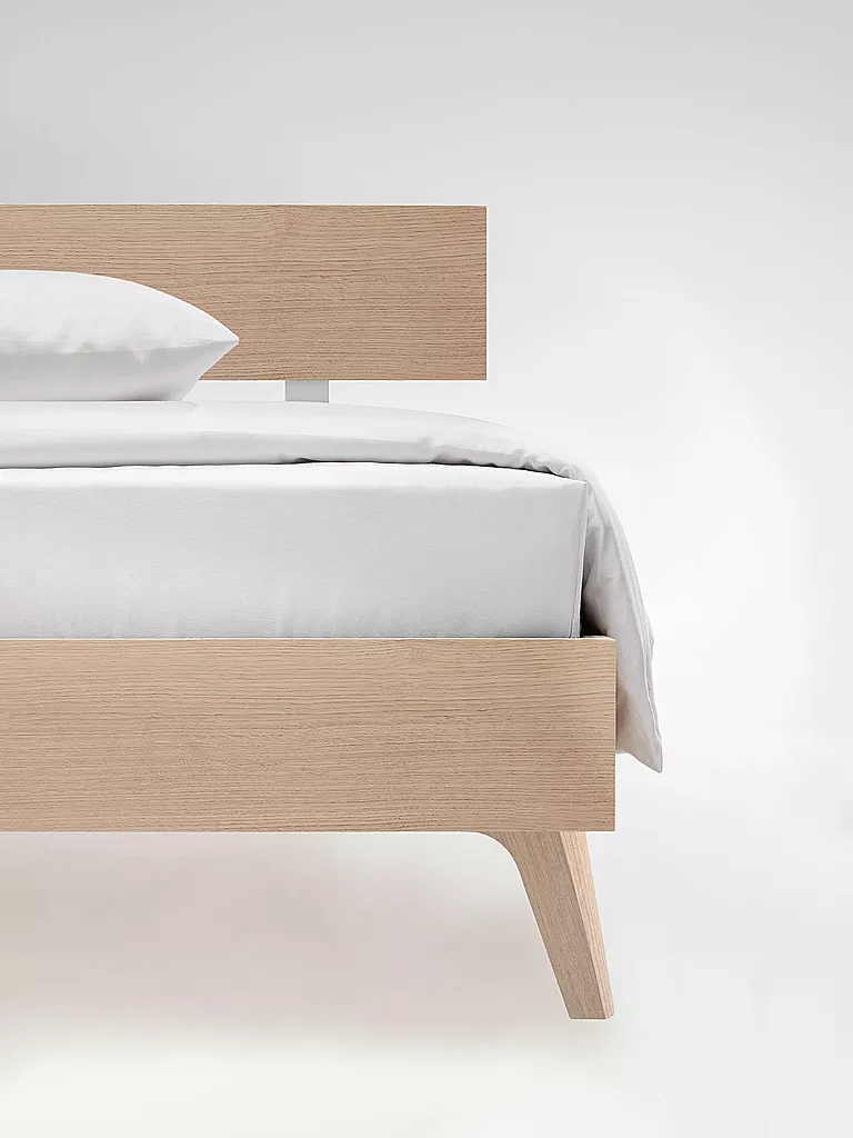 FLEURESSE | Drap-housse en satin Royal Uni 180x200cm Blanc | weiss