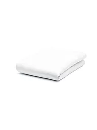 FLEURESSE | Drap-housse en satin Royal Uni 90x200cm Bleu clair | Blanc